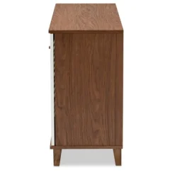 Collier Two-Tone 3-Door Shoe Storage Cabinet-Kirkland's Home Shop