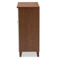 Collier Two-Tone Drawer Shoe Storage Cabinet-Kirkland's Home Outlet