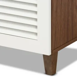 Collier Two-Tone Drawer Shoe Storage Cabinet-Kirkland's Home Outlet