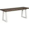 Collins And White Two-Tone Wood Bench-Kirkland's Home Outlet