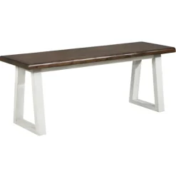Collins And White Two-Tone Wood Bench-Kirkland's Home Outlet