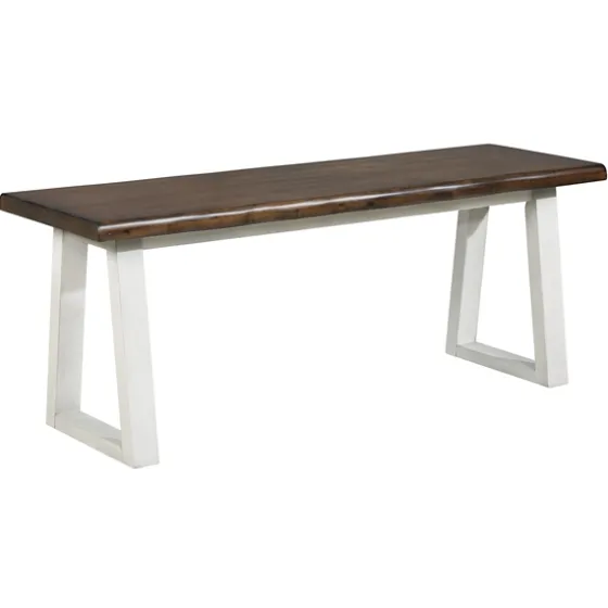 Collins And White Two-Tone Wood Bench-Kirkland's Home Outlet