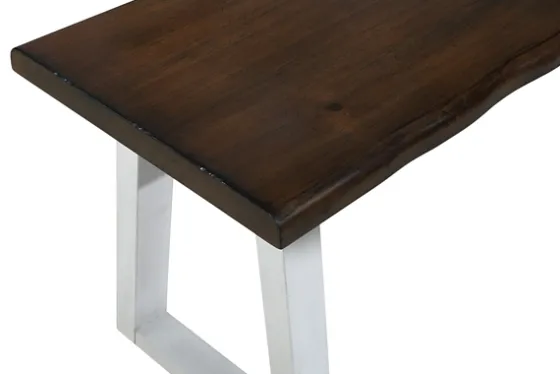 Collins And White Two-Tone Wood Bench-Kirkland's Home Outlet