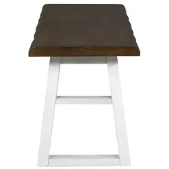 Collins And White Two-Tone Wood Bench-Kirkland's Home Outlet