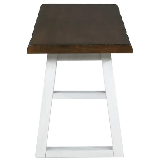 Collins And White Two-Tone Wood Bench-Kirkland's Home Outlet