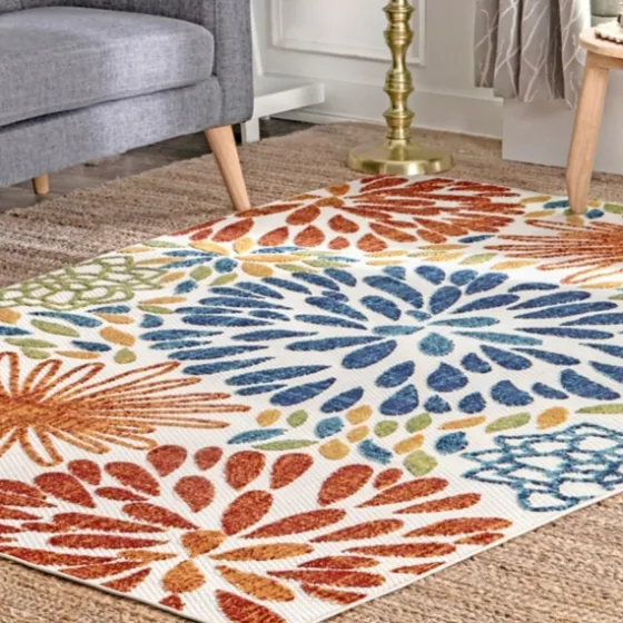 Color Burst Indoor/Outdoor Area Rug, 8X10-Kirkland's Home Clearance