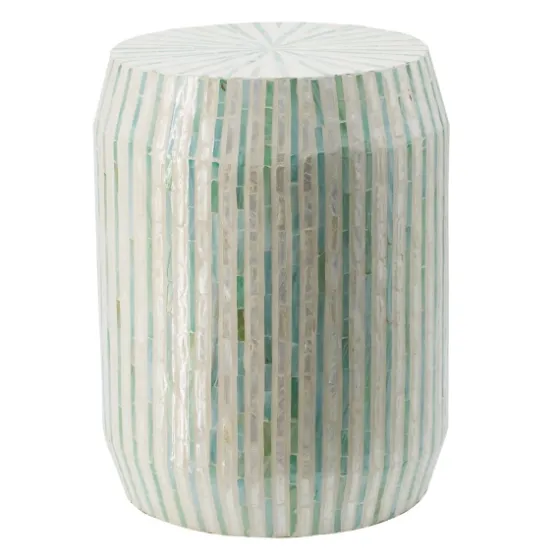 Color Capiz Shell Accent Table-Kirkland's Home Clearance