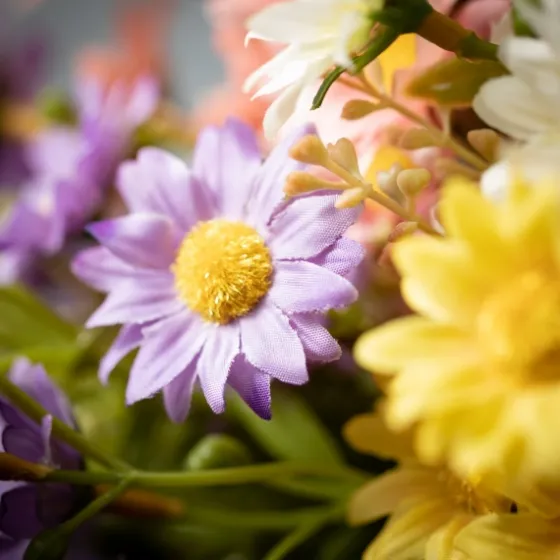 Color Daisy Bouquets, Set Of 4-Kirkland's Home Clearance