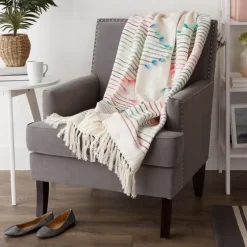 Color Diamond Cut Throw-Kirkland's Home Cheap