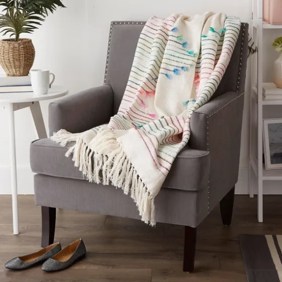 Color Diamond Cut Throw-Kirkland's Home Cheap