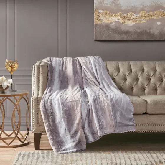 Color Faux Fur Oversized Throw Blanket-Kirkland's Home Flash Sale