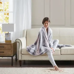 Color Faux Fur Oversized Throw Blanket-Kirkland's Home Flash Sale