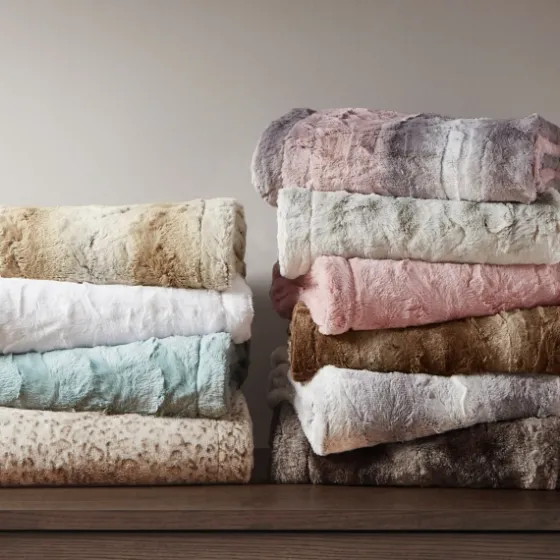 Color Faux Fur Oversized Throw Blanket-Kirkland's Home Flash Sale