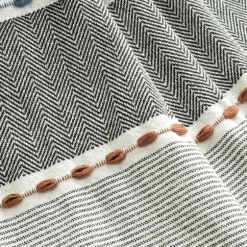 Color Herringbone Stripe Throw-Kirkland's Home Discount