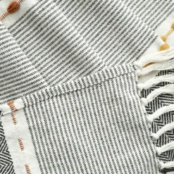 Color Herringbone Stripe Throw-Kirkland's Home Discount