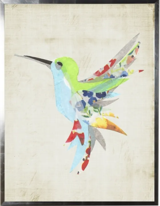 Color Watercolor Hummingbird Framed Art Print-Kirkland's Home Flash Sale