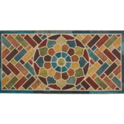 Color Woodblock Garden Doormat-Kirkland's Home Hot