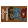 Colorful Hello Coir Doormat-Kirkland's Home Outlet