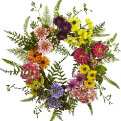 Colorful Mixed Floral Wreath-Kirkland's Home Cheap