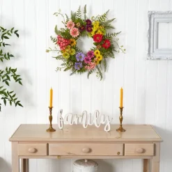 Colorful Mixed Floral Wreath-Kirkland's Home Cheap