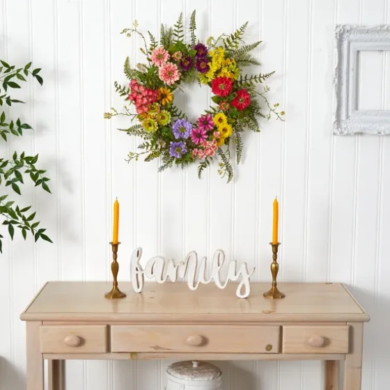 Colorful Mixed Floral Wreath-Kirkland's Home Cheap