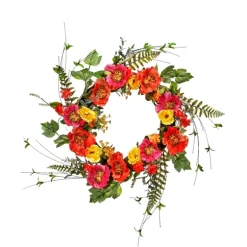 Colorful Poppy Mix Wreath-Kirkland's Home Best