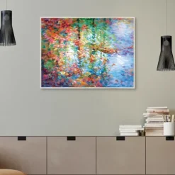 Colorful Reflections I Framed Canvas Art Print-Kirkland's Home Cheap