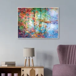 Colorful Reflections I Framed Canvas Art Print-Kirkland's Home Cheap