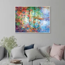 Colorful Reflections I Framed Canvas Art Print-Kirkland's Home Cheap