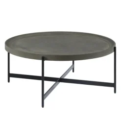 Concrete Round Tray Top Coffee Table-Kirkland's Home Best