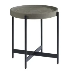 Concrete Round Tray Top Side Table-Kirkland's Home Cheap