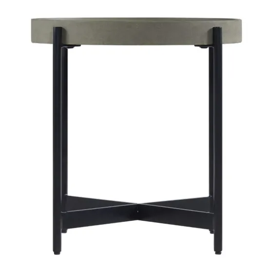 Concrete Round Tray Top Side Table-Kirkland's Home Cheap
