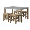 Concrete Table And Stools 5-Pc. Dining Set-Kirkland's Home Shop