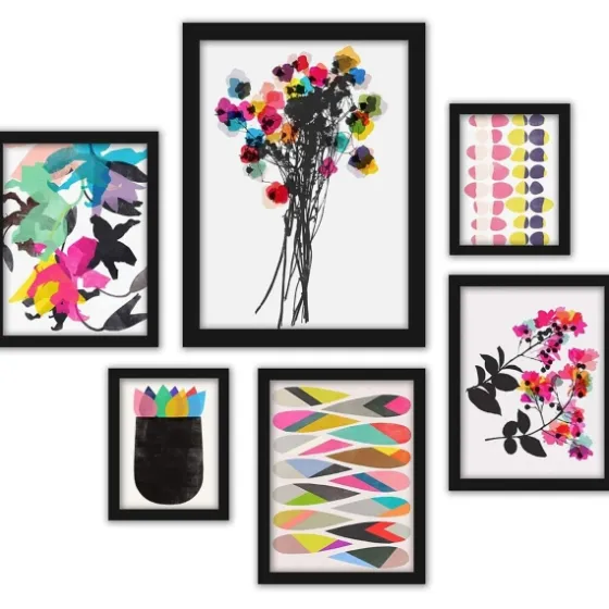 Contemporary Florals 6-Pc. Wall Art Set-Kirkland's Home New