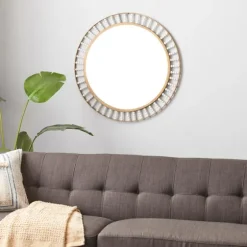 Contemporary Gold Frame With Beads Mirror-Kirkland's Home New