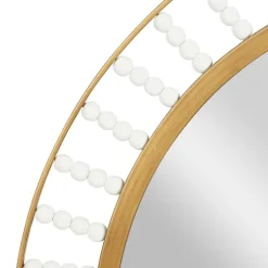 Contemporary Gold Frame With Beads Mirror-Kirkland's Home New
