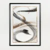 Contemporary Neutral Ribbons Framed Art Print-Kirkland's Home Cheap