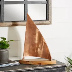 Copper Mango Wood Sailboat-Kirkland's Home Clearance