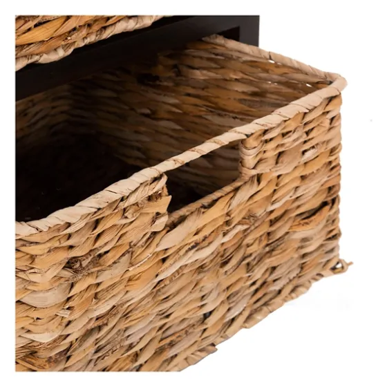 Cora Accent Table With Woven Storage Baskets-Kirkland's Home Discount