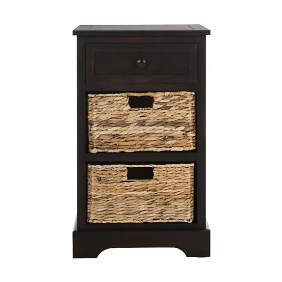 Cora Accent Table With Woven Storage Baskets-Kirkland's Home Discount