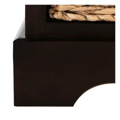 Cora Accent Table With Woven Storage Baskets-Kirkland's Home Discount