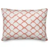 Coral Coastal Diamond Print Pillow-Kirkland's Home Best Sale