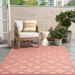 Coral Trellis Indoor/Outdoor Area Rug, 5X7-Kirkland's Home Online