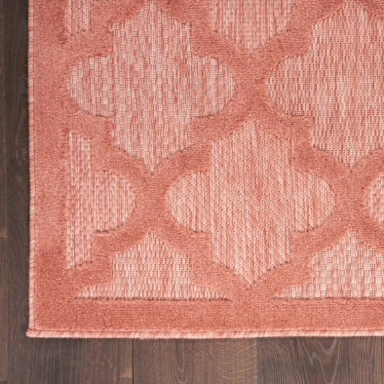 Coral Trellis Indoor/Outdoor Area Rug, 6X9-Kirkland's Home Best Sale
