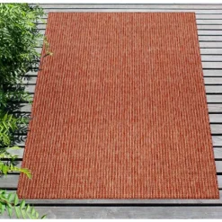 Coral Woven Outdoor Area Rug, 7X9-Kirkland's Home New