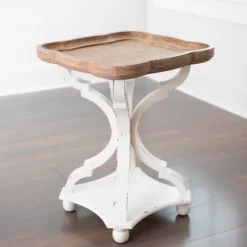 Corina Scalloped Accent Table-Kirkland's Home Hot