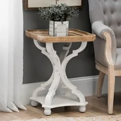 Corina Scalloped Accent Table-Kirkland's Home Hot