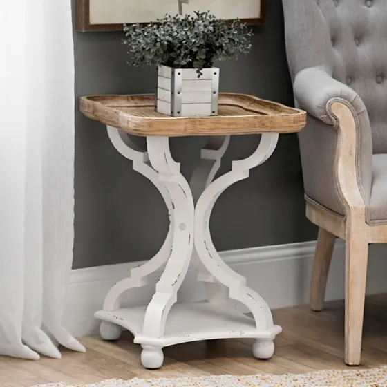 Corina Scalloped Accent Table-Kirkland's Home Hot