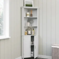 Corner Shelf With Cabinet Doors-Kirkland's Home Outlet
