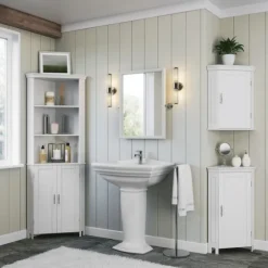 Corner Shelf With Cabinet Doors-Kirkland's Home Outlet